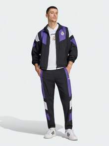 Adidas Men's REAL EQT TT Jacket Woven Hoodless Outerwear KG5373 - Mauve Purple - View 6
