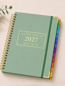 BUBU 2027 Planner, Weekly And Monthly Layout Schedule Book With Colorful Index Tabs, Note Pages And Priority Management, Suitable For Annual Planning, Back To School Supplies And Office Supplies Christmas Gifts - Blue - View 7