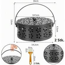 Spiral Coil Holding Box For Mosquito Spirals, Practical Housing Accessory To Hold Spiral Coils During Burning For Daily Use. - Black - View 7
