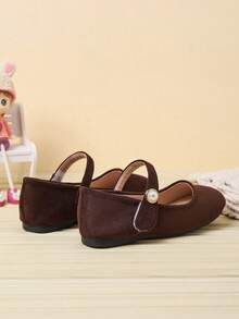 Beautiful Girls Spring/Summer Round Toe Vacation Style Children's Shoes - Brown - View 4