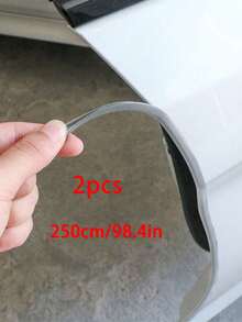 Strip Pelindung Anti Gores Tepi Pintu Mobil, Trim Dekoratif Karet Berbentuk U, Pita Pelindung Segel Samping - A - View 14