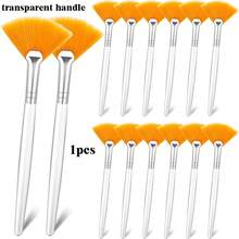 1/3/5/20pcs Fan Makeup Brushes, Face Care Mask Application Brushes, Soft Makeup Skincare Tools, Acidic Brushes For Estheticians, Suitable For Mud Masks, Toners, Creams, Spa Skincare Tools - Multicolor - View 28