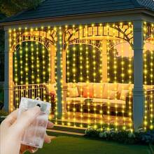 LED Curtain String Lights Battery Powered Christmas Garland Festoon 8 Mode Lighting Wedding Party Fairy Light Christmas Decoration For Home Bedroom Valentine's Day Halloween Holiday Decor - Curtain String Light-battery - View 21