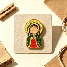 Cute Christian Figure Enamel Pins, Jesus Virgin Mary Lapel Pin, Religious Metal Brooch For Backpack Clothing Badge, Lovely Gift For Believers - Multicolor - View 6