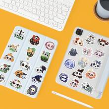 60pcs Groovy Skull Halloween Graffiti Stickers Decorate Guitar Notebook Luggage DIY Cartoon Stickers For Phone - Multicolor - View 4