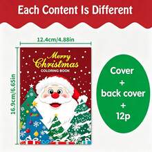 8-Pack Christmas Coloring Books Set, 3-In-1 Coloring, Puzzle Games And Q&A Activities, Enhance Creativity, Focus And Imagination, Perfect Christmas And New Year Gift - Multicolor - View 5