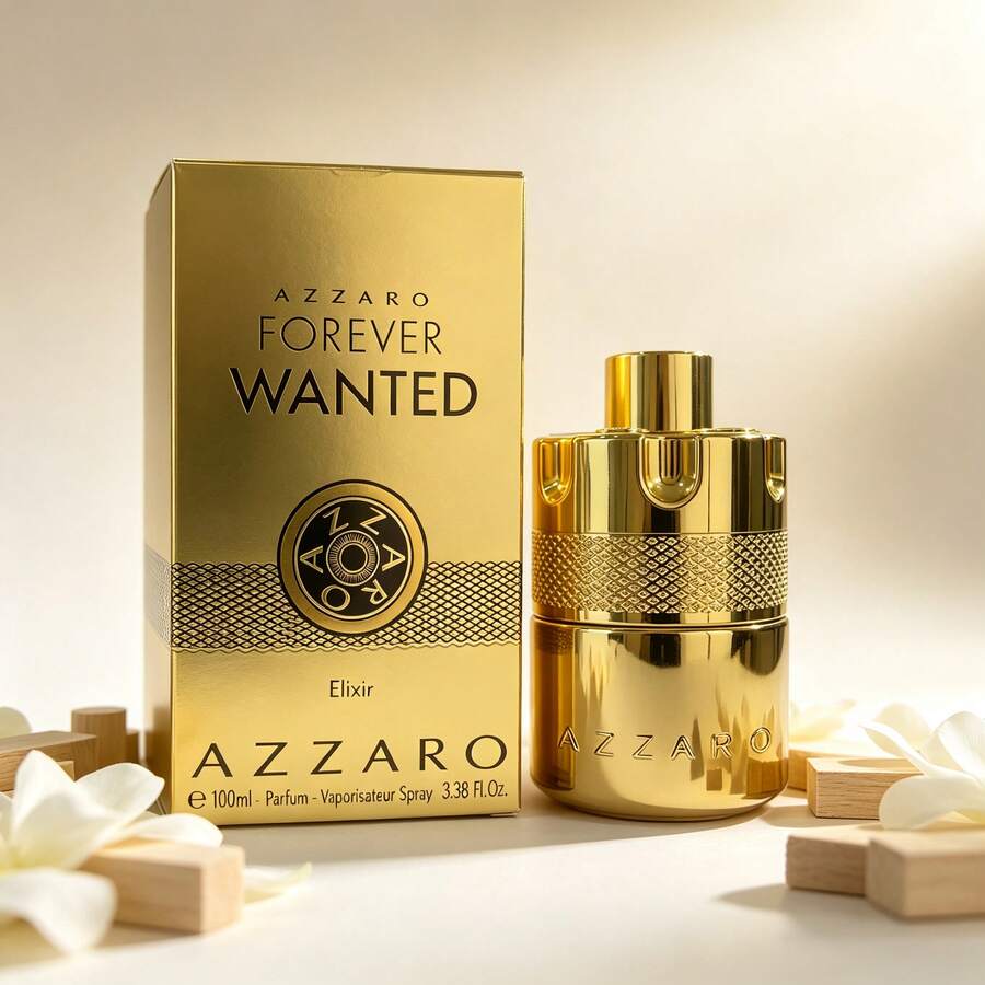 Azzaro Forever Wanted Elixir Men Parfum 100ml, Warm Amber Woody Gourmand Scent, Nice Gift For Birthday And Holiday - Woody & Earthy - View 1