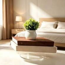 2D Flat Acrylic Faux Linen Book Decor, Suitable For Bookshelf, Coffee Table, Home Decoration, Display Shelf Ornament, Decorative Aesthetic Function, Minimalist Neutral Style Design, Fits Various Home Aesthetic Styles - 222 - View 8