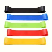 5pcs Yoga Resistance Bands With Tension Rings - Multi-Color Fitness Elastic Bands Suitable For Squats, Lifts, Stretching & Full-Body Workouts - Gym, Yoga Studio Essentials (Beginners & Advanced) - Multicolor - View 10