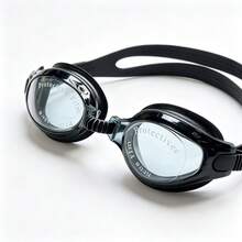 Waterproof Swimming Goggles, High Definition Transparent Anti-Water Polarized Diving Glasses, Adjustable Strap Anti-Fog Silicone Universal Swim Goggles - Black - View 4