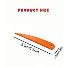 3-In-1 Orange Sewing Hemming Tool, Multi-Purpose Sewing Tool For Fabric And Paper, Embroidery Creasing Cone, Quilt Stitching Flattener, Paper Folding Scoring Stick, Smooth Edge Shaping Tool, Durable Tailoring Paper Craft Supplies 1pc - Multicolor - View 4