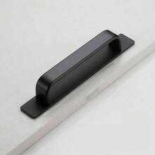 Alloy Self-Adhesive Cabinet Drawer Handles, Suitable For Kitchen And Bathroom Cabinets And Drawers - Modern Black Sliding Cabinet Handles, Drawer Handles, Sliding Glass Door Handles, Cabinet Door Handles (With Adhesive Backing). - Multicolor - View 12