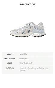 Salomon Xt Wings 2 Unisex Sports Shoes 478014 - Silver Moon Rock L47801400 - View 8