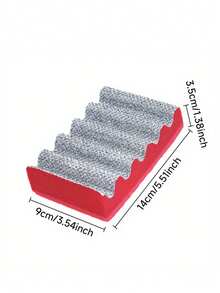 Double-Sided Scrubbing Pad] Heavy Duty Double-Sided Scrubbing Pad With Cleaning Gloves, Coarse And Non-Scratch Double-Sided Scrubbing Pad - Rust-Proof, Suitable For Outdoor Grills, Kitchen Sink Cleaning, Metal Cookware - Scouring Pad, Holiday Gift - Multicolor - View 9