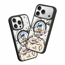 Miniso Disney Astronaut Donald Duck MagSafe Magnetic Charging Case Compatible With IPhone 18 Pro Max/18 Pro/17/17 Pro Max/17 Air/16 Pro Max/15 Pro/16 Plus/14/13/15 Pro Max/12 Pro Cartoon Transparent Shockproof Protective Case Compatible With Apple - Black - View 2