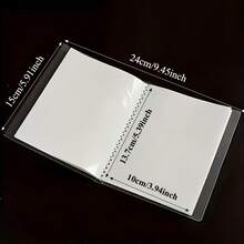 3 Inch Transparent Photo Album, 104/80 Card Slots, Suitable For Idol Cards, K-Pop Mini Cards, Game Cards, Scrapbooks And Collectibles, Large Capacity 5 Inch Index Card Storage, Dust-Proof, Wrinkle-Proof, Anti-Loss, Matte Finish - 3-inch - View 2