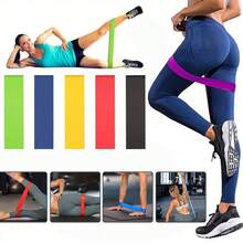5pcs Yoga Resistance Bands With Tension Rings - Multi-Color Fitness Elastic Bands Suitable For Squats, Lifts, Stretching & Full-Body Workouts - Gym, Yoga Studio Essentials (Beginners & Advanced) - Multicolor - View 2