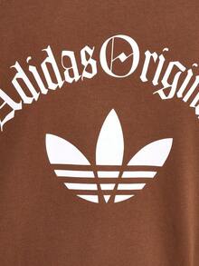 Adidas Originals Women's OG W TEE SS 2 Short Sleeve Knit Collarless T-Shirt TK3061 - Cocoa - View 5