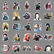 Hasbro/100pcs Demon Slayer Graffiti Stickers, Cross-Border Cartoon Anime Stickers DIY Skateboard Luggage Stickers PVC - Multicolor - View 4