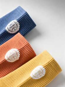 6 Pairs High Waist Sports Casual Personalized Mid-Calf Socks - Multicolor - View 6
