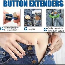6 buah Alat Perpanjang Kancing Celana, Alat Penyesuaian Ukuran Pinggang Jeans Universal, Gesper Perpanjang Sabuk, Kancing Perpanjang Pinggang, Celana Terlalu Kecil Menjadi Besar Tanpa Jahit, Kancing Peregang Celana Hamil, Mudah Digunakan, Tidak Perlu Alat (1/2/6 buah) Tersedia - A - View 11