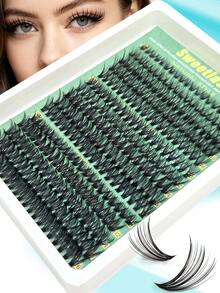 30-40-50D Dense Blooming Cluster False Eyelashes, Reusable Soft Faux Mink Single Cluster Lashes, For Party, Wedding, Daily Makeup, Home DIY Use - D - View 5