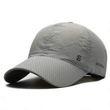 1pc Original Design Running Hat, Lightweight Quick-Dry Breathable Sun Protection Cap, Outdoor Men's Fishing Baseball Cap, Men's Hat - A - View 3