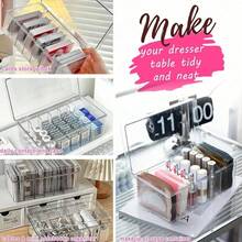 1pc Transparent Eyelash Extension Tool Kit Storage Box, Eyelash Tool Organizer Box, Dust-Proof With Lid, Makeup Storage Box, For Eyelash Supplies, Makeup Storage, Cotton Swabs, Eyelash Brushes, Desktop Storage And Vanity - Multicolor - View 9
