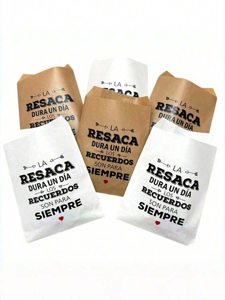 100 PCS Wedding Favor Hangover Kits, Spanish Bachelorette Party Gift Bags