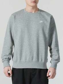 Nike Club Men's Casual Crewneck Sweatshirt - Grey - Grey - View 1