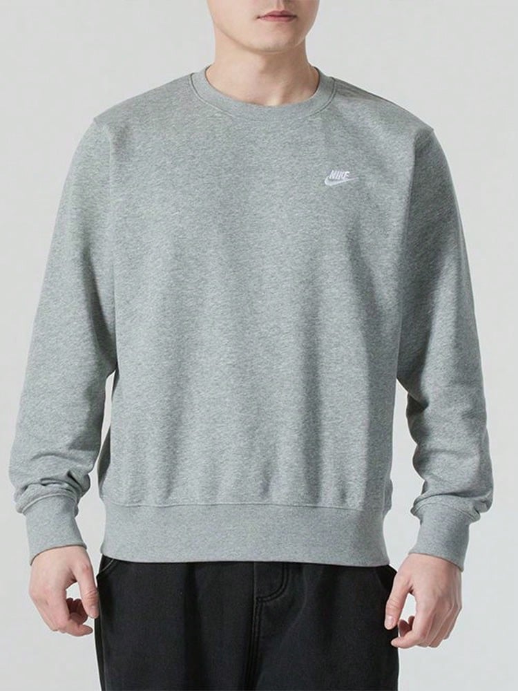 Nike Club Men's Casual Crewneck Sweatshirt - Grey - Grey - View 1