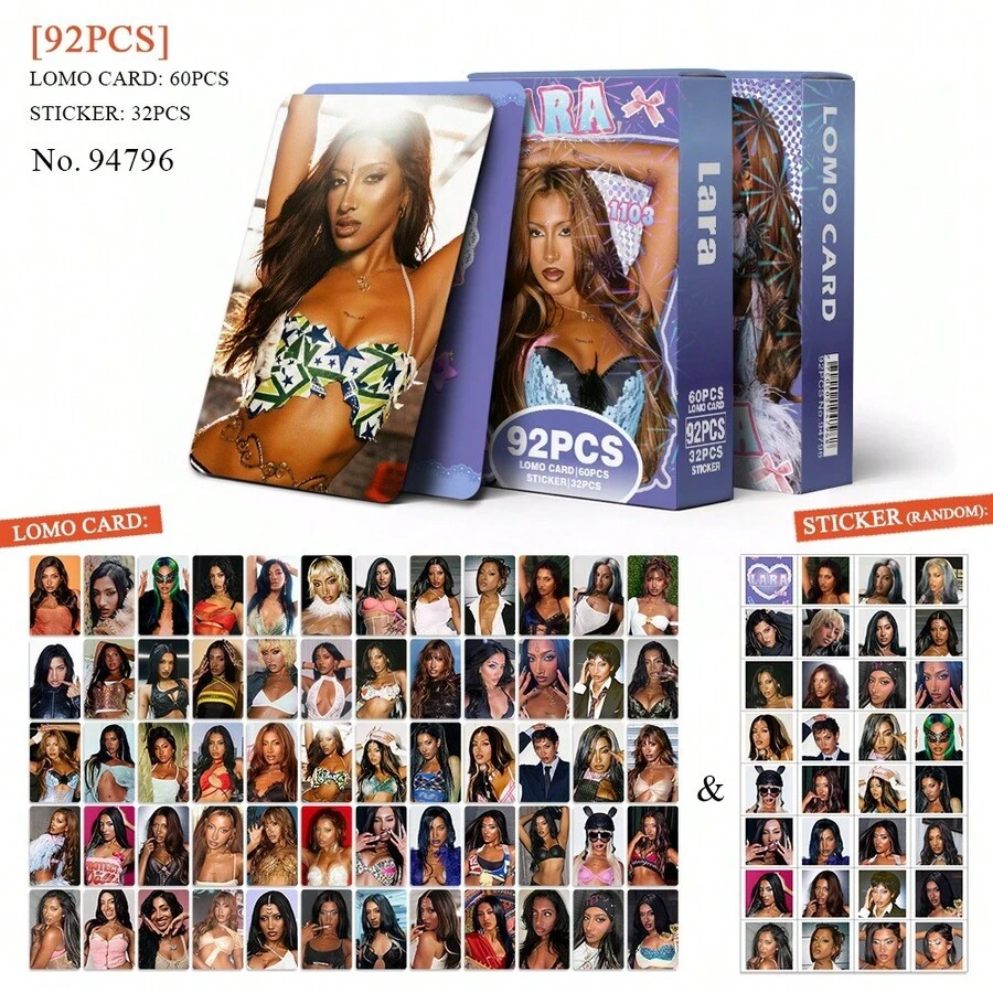 1PC 92pcs KATSEYE Solo Lara K-POP Merchandise LOMO Photocard - Multicolor - View 1