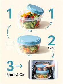 4pcs Transparent Colorful Bento Box, Yogurt Cup, Lunch Box, Salad Bowl, Yogurt Cake Dessert Box, Stackable Food Storage Container Set With Lids, Transparent Plastic With Measurement Scale, Reusable Airtight Storage Box, Refrigerator Fruit Vegetable Snack Storage, Home Kitchen Supplies, For Christmas, Halloween, Valentine's Day, Birthday Party - Multicolor - View 6