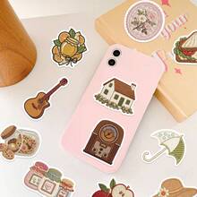 50pcs Retro Embroidery Graffiti Stickers DIY Decorative Journal Phone Case Computer Desk Helmet Guitar Travel Gifts - 1 Set/50 PCS - View 9