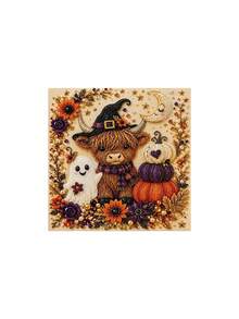 Halloween & Christmas Theme Diamond Painting DIY Kit, 5D Diamond Art, Handmade Rhinestone Painting, Create Beautiful Patterns With Your Own Hands, Home Leisure Craft, Perfect For DIY Lovers, Healing Handmade Gift Suitable For All Seasons. These Kits Make Creative, Thoughtful Gifts For Holiday Parties, Gift Exchanges, Or Festive Presents For Friends And Family. - Multicolor - View 15