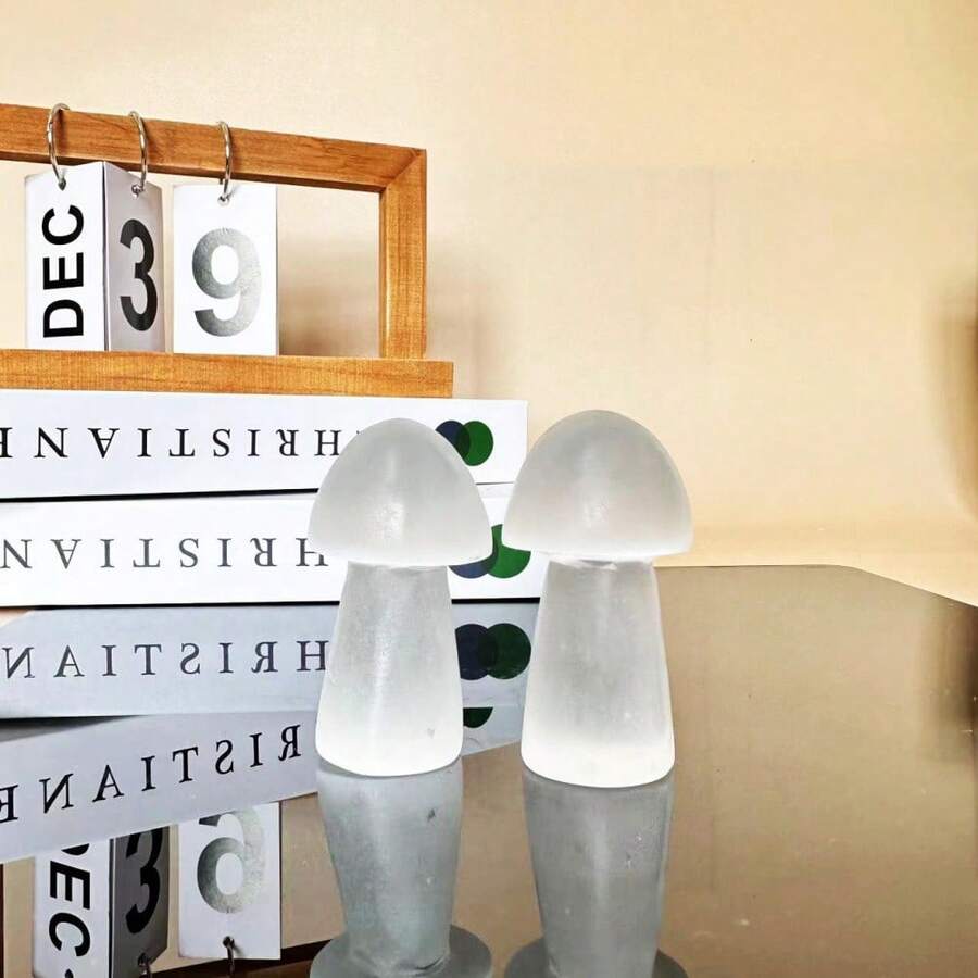 1pc Random Plaster Mushroom, Suitable As An Interior Decorative Stone, Makes A Perfect Gift For Christmas, Valentine's Day, Mother's Day - Multicolor - View 1