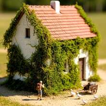 Realistic Miniature Vines Simulation Vine Miniature Plants For DIY Mini Model Railway Fairy Garden Architecture Diorama Supplies Scenery Landscape Layout - A - View 5