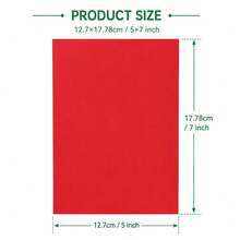 230G Cardstock, 12.7X17.78cm Blank Colored Cardstock, Christmas Red/Green Cardstock, Blank Greeting Card Base Paper, Paper For Making Thank You Cards, Handmade Cardstock, Thick Paper For Trading Cards, Paper For Handmade Invitations - Multicolor - View 2