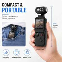Pocket Vlogging Camera, 2K Video 12MP Photo, Rotatable Zoom Lens, 2.5s Timer, Loop Recording, 5 Filters, Burst Shot, Spotlight Follow, Fast Focus, Built-In Mic, 2000mAh, Mini Travel Vlog Camera For Outdoor Adventures & Life Recording - View 9