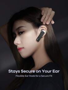 REMAX Bluetooth 6.0 Mono Headset, Single Ear Wireless Bluetooth Earpiece With Noise Reduction For Clear Calls, Lightweight Ear Hook Design, Hands-Free Calling, Dual Device Connection, 180H Standby Battery Life For Driving, Office & Work, Headphones - T9 - View 2