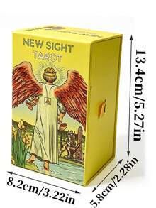 1 BoxNew Vision Tarot,78 Cards,Luxury Gift Box,Attached Guide,Reverse Perspective Divination Deck,For Beginners, Collectors, Or As A Gift - Multicolor - View 11