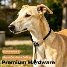 1pc Portable P-Rope Dog Collar, Adjustable Round Rope Slip Collar For Small, Medium And Large Dogs, Sturdy Anti-Choke Dog Neck Collar - Black - View 4