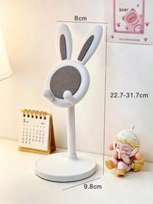 1pc Desktop Accessory: Cute Cartoon Rabbit Desktop Phone Holder, Universal Adjustable Telescopic Height Stand, Suitable For Tablets, Ideal For School, Living Room, Bedroom And Other Home Environments, Practical And Convenient Halloween/Christmas Gift - Multicolor - View 12