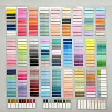 6400/4200/3200/1400/1000/200pcs Adhesive Labels, Paginated, Sticky Notes, Colorful Semi-Transparent Reusable Bookmarks, Elegant Ribbon Index Tabs, Vintage Colorful PET Transparent Sticky Index Notes School Supplies - Multicolor - View 20