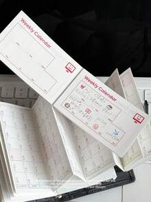 Cute Red Line Loose‑Leaf Refill Paper, Multifunctional Planner Inserts, Expense Tracker, Weekly Calendar, Daily Schedule & Book Review Inner Pages, Journal Accessories - one-size - View 6