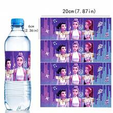 KPop Demon Hunters 10Pcs K-Pop D-Emon Hunters Girl Band Water Bottle Labels, Waterproof Self-Adhesive Bottle Wraps, Rumi Mira Zoey Lumi Anime Character Print Decals, Reusable Beverage Bottle Decorative Stickers, Easy To Apply, Bright And Clear Pattern Colors, Support DIY Bottle Beautification, Practical Party Decoration Accessory - Multi-color - View 3