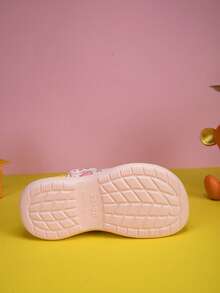 Kids All-Season Printed Slides, Non-Slip EVA Casual Fashion, Comfortable Soft Thick Sole Beach Shoes Clogs Sports Slippers - Pink - View 8
