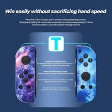 Switch Joycon Left And Right Wireless Pairing Gamepad, RGB Light, Wake‑Up, Vibration, Dazzling Light, Motion‑Sensing Bluetooth Gamepad, 3D Non‑Drifting Joystick Control, Perfect For Birthday And Christmas Gifts - View 8