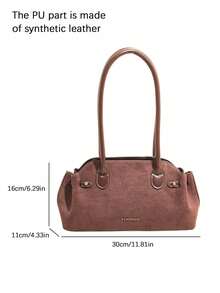 Retro Artistic Style Elegant Versatile Textured Shoulder Bag, Niche Design, Fashionable And Personalized Handbag, Suitable For Commuting And Dating. - Coffee - View 6