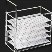 Camellia False Eyelash Storage Box Single-Strand Implantable Desktop Flower Storage Box - Clear - View 5